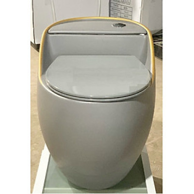 BỒN CẦU QUẢ TRỨNG GRVBC R21 GHI XÁM ÁNH VÀNG