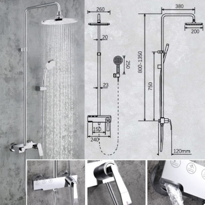 BỘ SEN TẮM ĐỒNG THAU NÓNG LẠNH EUROVINTO CAO CẤP MÃ V9-FX