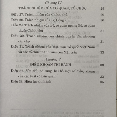 Luật Lực lượng tham gia bảo vệ an ninh, trật tự ở cơ sở