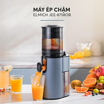 Máy ép chậm Elmich JEE-8758, công suất 240W, bảo toàn dưỡng chất, giữ trọn hương vị, ép kiệt bã tới 98% - Hàng Chính Hãng