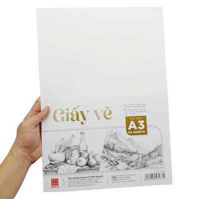 Bộ 10 Tờ Giấy Vẽ A3 300gsm - Hồng Hà 8137