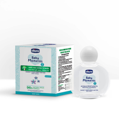 Nước hoa hương tự nhiên 0M+ Chicco cho bé 100ml_Tặng sữa dưỡng ẩm Chicco hạnh nhân 50ML