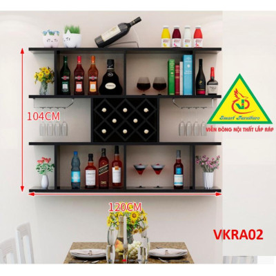 Kệ trang trí treo tường VKRA02A - Nội thất lắp ráp