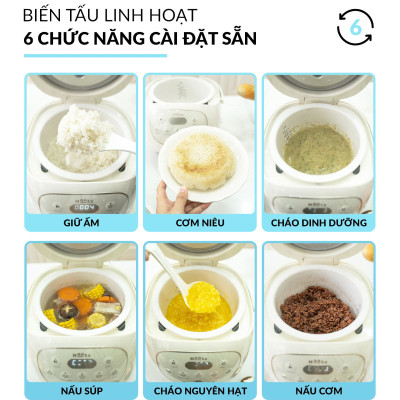 Nồi cơm điện tử ruột gốm sứ Ceramic Hàn Quốc CIM250 dung tích 1.4L, hàng chính hãng
