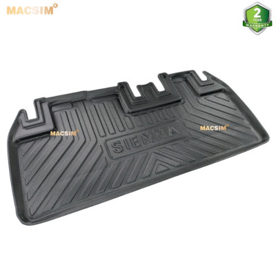 Thảm lót cốp Toyota Sienna 2014-2020 (qd) nhãn hiệu Macsim chất liệu tpv cao cấp màu đen