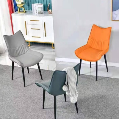 Ghế ăn bọc da Tundo chân sắt nhập khẩu hiện đại kích thước 45 x 50 x 82cm