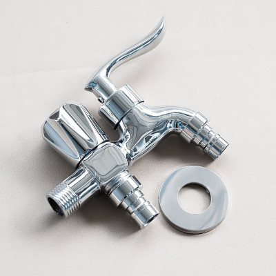 Vòi nước đa năng 2 đầu đồng mạ chorme cao cấp mẫu mới 2024 (Hàng chính hãng)
