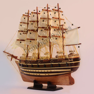 Mô hình thuyền buồm gỗ Jylland cao cấp 51cm (có video)