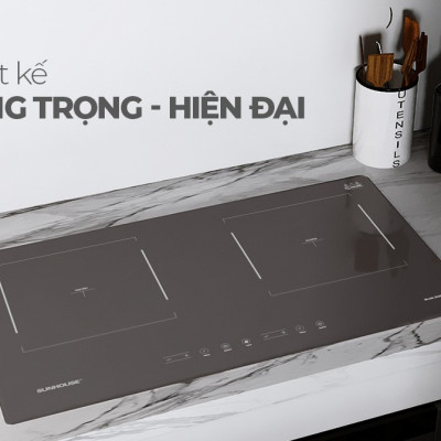 Bếp Đôi Điện Từ Sunhouse SHB98-HP - Hàng Chính Hãng