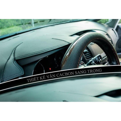 Thảm Taplo Xe Mazda 2 đời 2015-2023 loại da dày cao cấp 3 lớp chống trượt Da Carbon đen