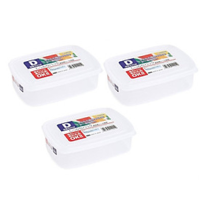 Bộ 03 hộp thực phẩm chữ nhật Nakaya 830ml hàng nội địa Nhật Bản K.124#