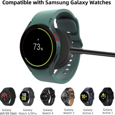 Cáp Sạc Đế Sạc Kim Loại cho Samsung Galaxy Watch 5/5Pro/6/6Classic/7 & Galaxy Watch Ultra Cổng USB Type C - Hàng Chính Hãng
