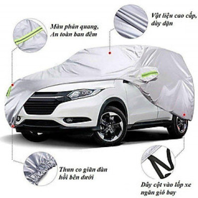 Bạt trùm xe ô tô TOYOTA VELOZ CROSS vải dù oxford cao cấp , áo bạt phủ trùm che kín 