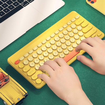 Bàn phím không dây HXSJ K610 - Kết nối 2.4G giảm ồn, gọn nhẹ dễ mang đi, phù hợp Mac/ PC/ Laptop/ Điện thoại - Hàng chính hãng