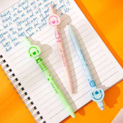 [Sơn Tùng M-TP Collection] Bút Bi Nước Mực Gel Bấm Ngòi 0.5 Nhanh Khô Siêu Mướt Nhiều Mực BST Limited Deli - Viết Bi Học Sinh Văn Phòng - EG17-BL