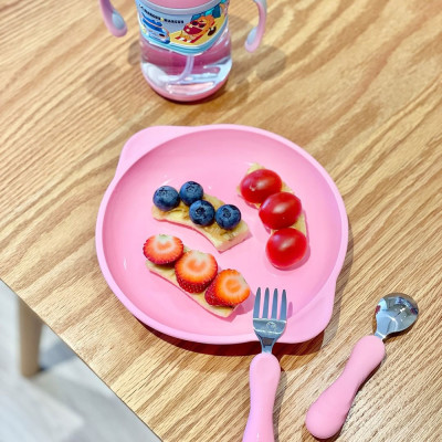 Bộ thìa nĩa ăn dặm cho bé Easy Grip Marcus & Marcus, từ 3 tuổi