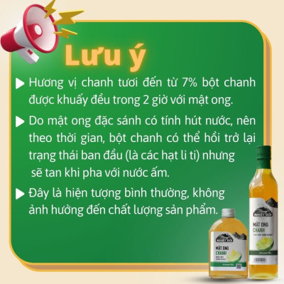 Mật ong Chanh - Rừng Nhiệt Đới 730g - tiện lợi, giúp giảm cân, tăng đề kháng