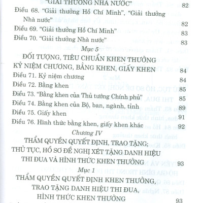 Luật Thi Đua, Khen Thưởng (Bản in năm 2022)
