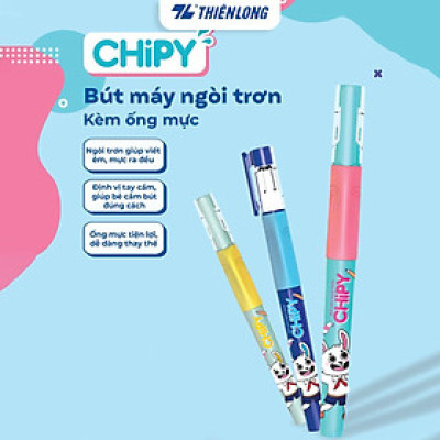 Bút máy CHiPY Thiên Long FTC-020 - Ngòi trơn, êm với ống mực tặng kèm
