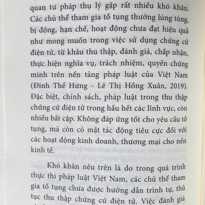 Chứng Cứ Điện Tử Trong Thực Hiện Pháp Luật