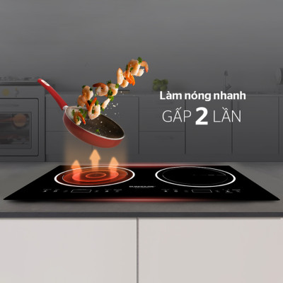 Bếp Âm Từ Đôi Sunhouse SHB9003-EC (70 cm) - Hàng Chính Hãng
