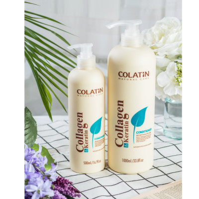 Trọn Bộ Gội - Xả Colatin 500ml Siêu Tiết Kiệm Siêu Mềm Mượt - Tặng Tinh Dầu Colatin