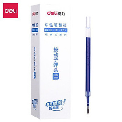 Bút Bi Nước Văn Phòng Mực Gel Màu Đen Deli Thiết Kế Vỏ Trong Suốt Ngòi 0.5mm Dành Cho Văn Phòng Học Sinh 1 Chiếc