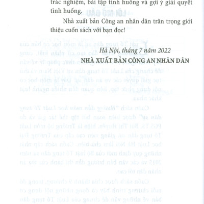 Hướng Dẫn Môn Học Luật Tố Tụng Dân Sự (Sách chuyên khảo)