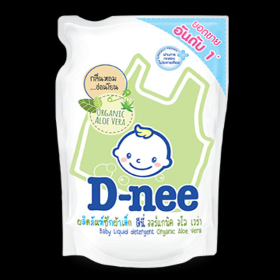 Dung Dịch Giặt Quần Áo Cho Bé D-Nee - Túi 600ml (Xanh Lá)