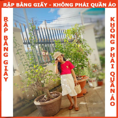 Rập giấy A0 set chân váy áo croptop bé gái mã R25 (BẢN VẼ)