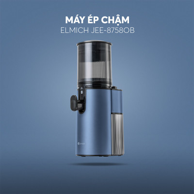 Máy ép chậm Elmich JEE-8758, công suất 240W, bảo toàn dưỡng chất, giữ trọn hương vị, ép kiệt bã tới 98% - Hàng Chính Hãng