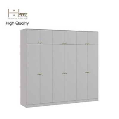 [Happy Home Furniture] ELEGANT, Tủ quần áo 2m4x2m2 , 240cm x 54cm x 220cm ( DxRxC), TCM_044