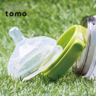 Bình sữa silicone Comotomo 150ml - Xanh