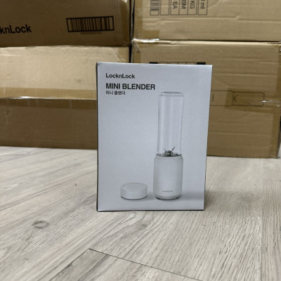 Máy Xay Sinh Tố Mini Blender Locknlock EJM433WHT (Model 2024), 220-240 V, 50/60 Hz, 150 W, 280 ml - Hàng Chính Hãng 