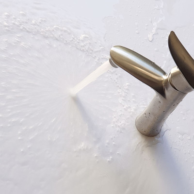 Vòi lavabo nóng lạnh Inox SUS 304 Eurolife EL-ORCHID 02 (Trắng vàng)