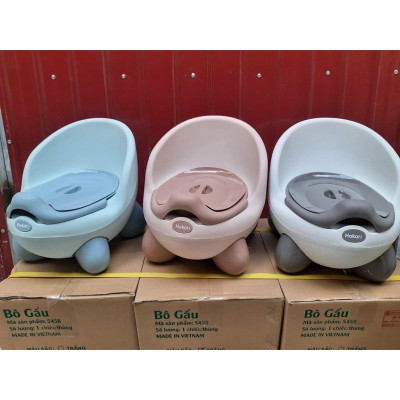 Bô Ghế Vệ Sinh Cho Bé Hokori 5458 Có Tựa Lưng Cao Cấp - giao màu ngẫu nhiên
