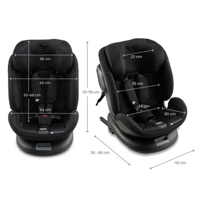 Ghế ngồi tô tô xoay 360 độ cho bé 0-12 tuổi Kinderkraft XRIDER 2 i-Size