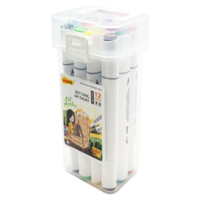 Hộp 12 Bút Lông Màu Mỹ Thuật - Colokit AM-C002