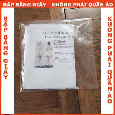 Rập giấy A0 đầm nữ mã 425 (BẢN VẼ)