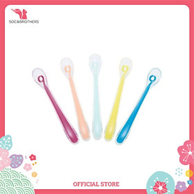 Thìa ăn dặm cho bé bằng Silicon Babymoov (5 chiếc/ hộp)
