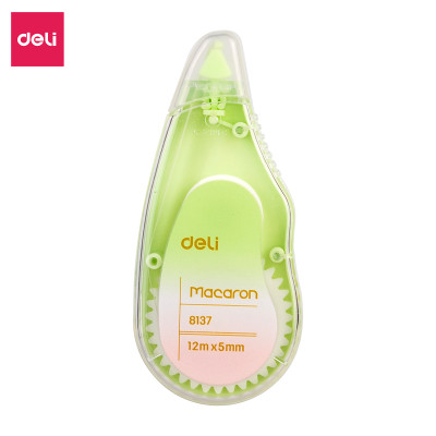 Băng xóa bút xóa kéo 12m Deli - Hình trái cây - Hồng/Xanh lá/Xanh dương - Set 3 chiếc - EH333