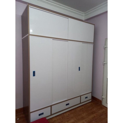 Tủ quần áo lắp đặt tận nhà nhựa nội thất cao 2m4 ngang 2m05 