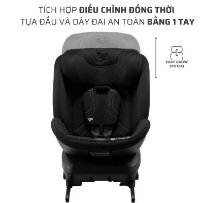 Ghế ngồi tô tô xoay 360 độ cho bé 0-12 tuổi Kinderkraft XRIDER 2 i-Size