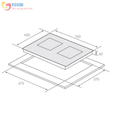 Bếp từ Eurosun EU-T999G - Hàng Chính Hãng