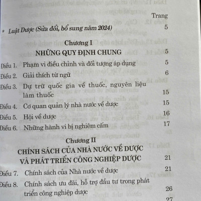 Luật Dược ( Sửa đổi, bổ sung năm 2024 )