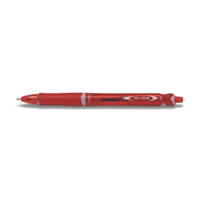 Bút Bi Bấm 1.0 mm Pilot Acroball - Mực Đỏ - BAB-15M-R-BG