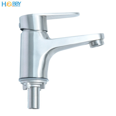 Vòi lavabo lạnh cho chậu rửa mặt inox 304 có dây Hobby Home Decor LBL1