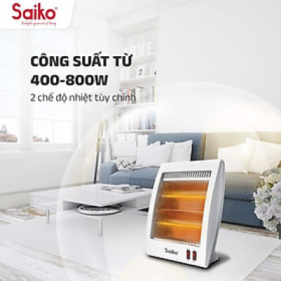 Máy Sưởi Saiko QH-806 2 Bóng 800W Hàng chính hãng