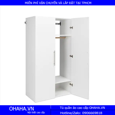 Tủ Quần Áo Gỗ Hiện Đại Hai Cánh Mở 01T-OHAHA