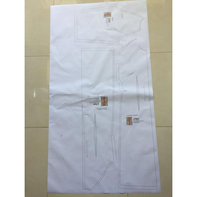Rập giấy mã 1358 - chân váy A (BẢN VẼ)